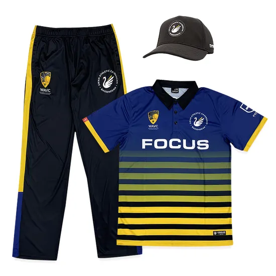 High Quality Sublimated Cricket Jersey Suit Men White Cricket Sports Uniform Adults Custom Team Name Cricket Uniform Jersey 