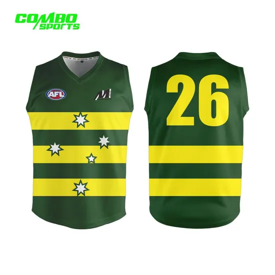 2022 New Custom Sublimation Women Rugby Afl Jersey, Australia Football Jumper/ Afl Football Jersey 