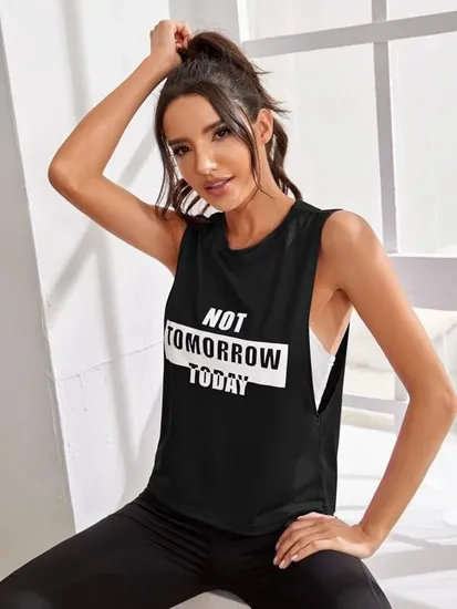 Women′ S Gym Wear Running Pima Cotton Singlet 