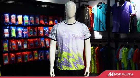 Wholesale Custom Blank 100% Polyester Men Sublimation Printing T Shirt 