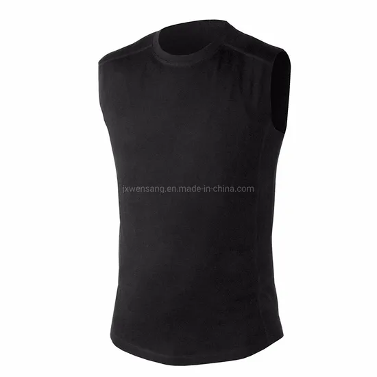 Summer Australian Natural Men′s Merino Wool Lightweight Muscle Singlet Tank Top 