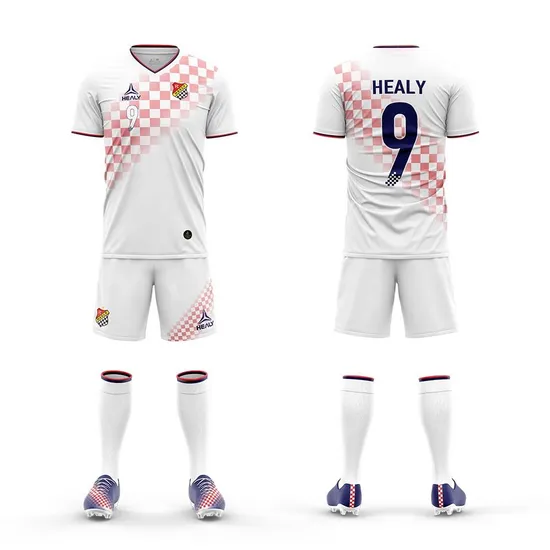 Sublimated Soccer Jerseys Custom Soccer Uniform Set Short Sleeve Breathable Footbal Shirt 