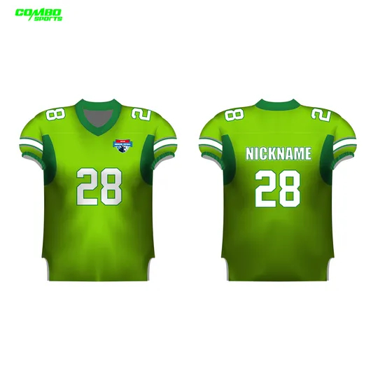 Custom Wholesale Sublimation Printed Polyester Men Sports Wear Basketball Soccer Baseball Rugby Netball Ice Hockey Cycling Afl Jersey American Football Jersey 