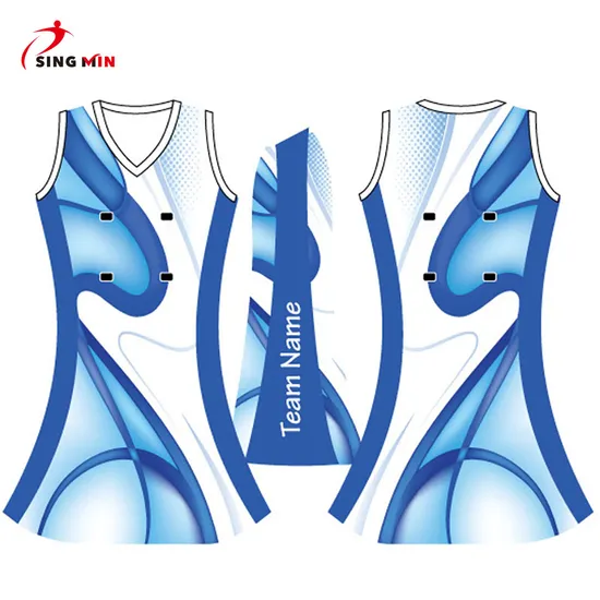 Singmin Wholesale Dry Fit Wholesale Custom Design Netball Dress for Women 