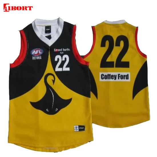 Aibort Afl Team China Cheap Best OEM Sublimation Afl Jumper Single Jersey (Singlet 120) 