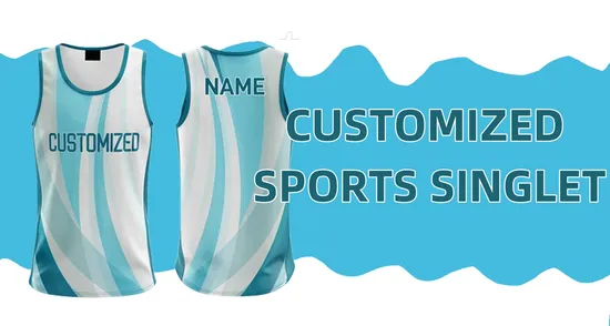Wholesale Sublimation Custom Mens Quick Dry Wear Sleeveless Shirt Running Singlet 