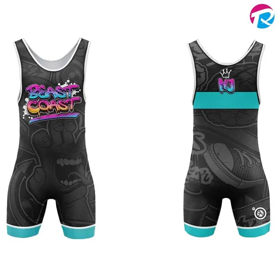 Wholesale Wrestling Singlet Pattern Colorful Men Wrestling Singlet Custom Kids Wrestling Singlet 