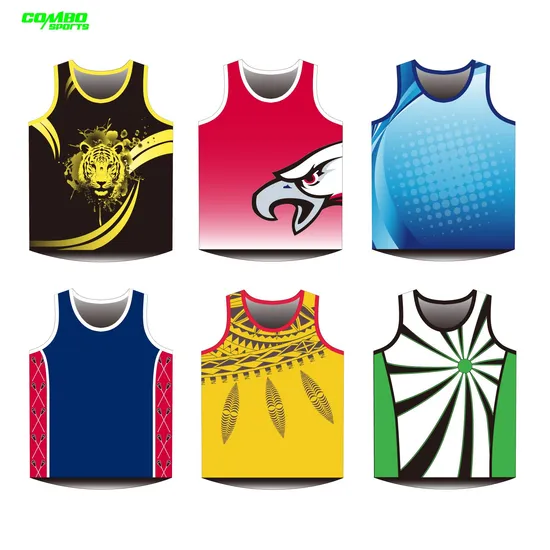 Accept Small Order Customized Sublimation Sport Training Vest Sport Singlet 