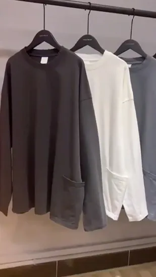 Autunm Custom Private Logo Wholesale Garment Clothing Ropa De Hombre Print Long Sleeve Cotton T Shirt for Man 