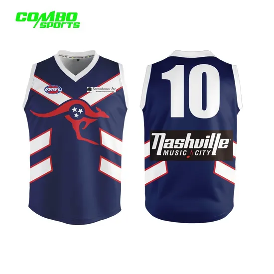 Trendy Customized Sublimation V Neck Afl Jersey for Fans 