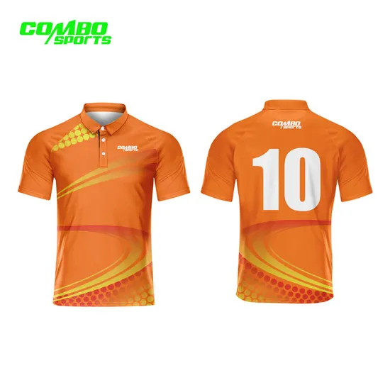 Wholesale Sublimation Digital Printing Cricket Jersey Custom Logo Design Heat Transfer Cricket Jersey 